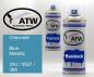 Preview: Chevrolet, Blue Metallic, 24U / 9527 / 38A: 400ml Sprühdose + 400ml Klarlack - Set, von ATW Autoteile West.